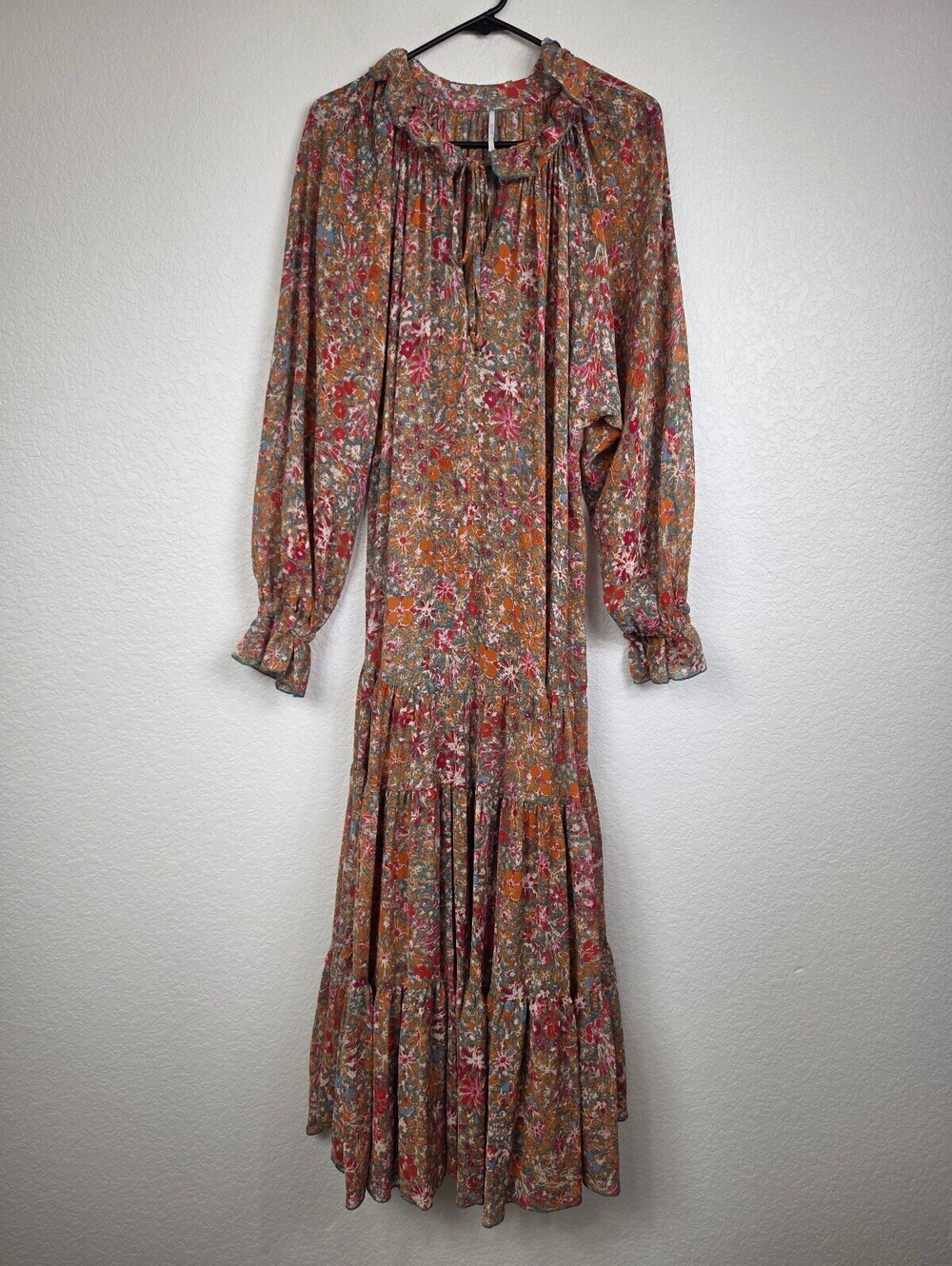 Free People Floral Long Sleeve Maxi Dress